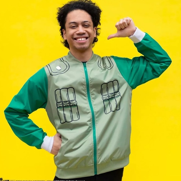 💚 Culturefly Naruto Shippuden Taijutsu Windbreaker Jacket Adult Size XL NWT - Picture 1 of 4